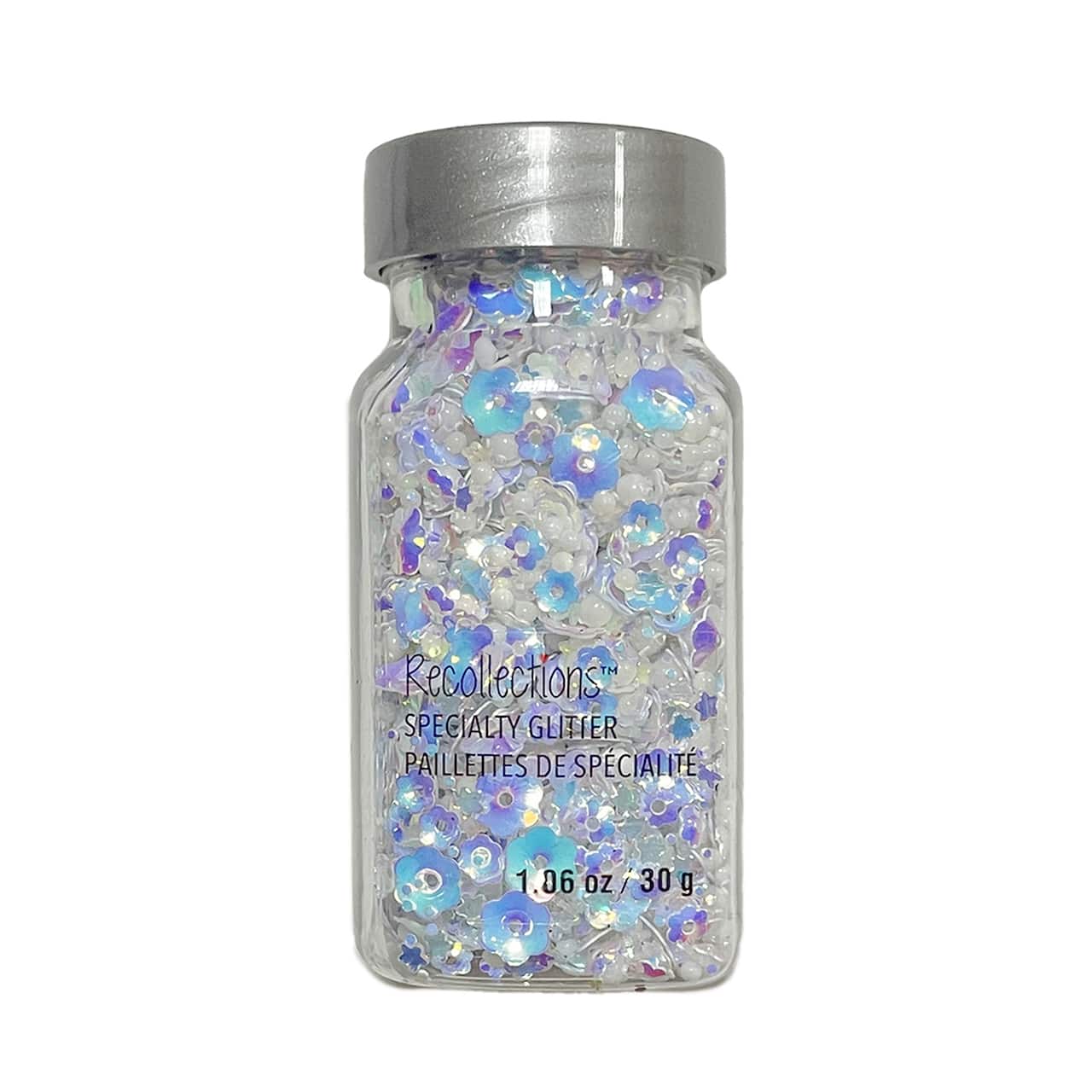 12 Pack: White Mixed Sequins Specialty Glitter by Recollections™